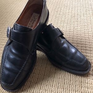 Men's Black Leather Italian Loafers